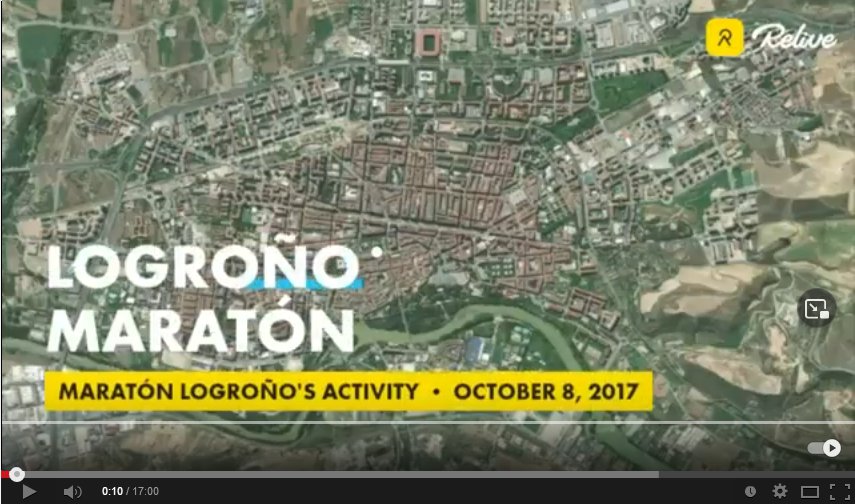 Recorrido Maratón y Media Maratón Ciudad de Logroño en 3D